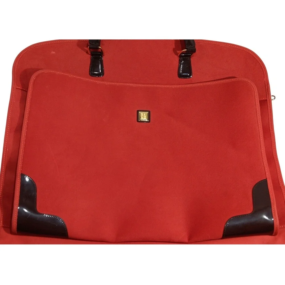 Diane von Furstenberg Red Garment Bag Carry On Travel Luggage Bag